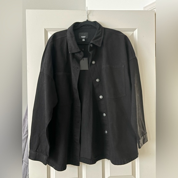 Hudson Jeans Black Shirt Jacket - Picture 1 of 3